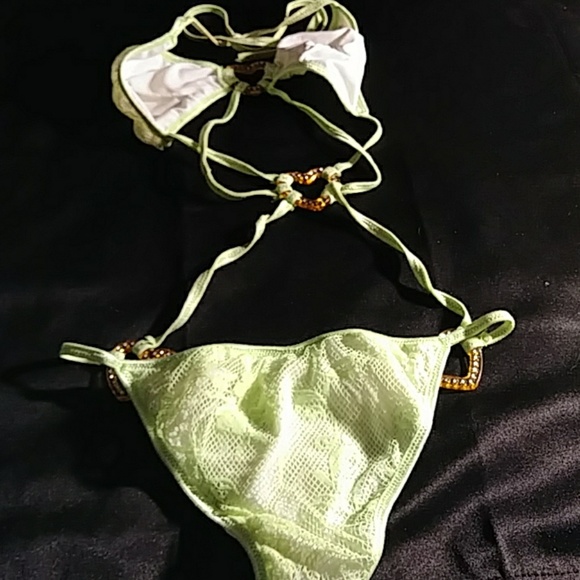 Spicyspot 1 Pc Bathing Suit Lime Green. OSFM - Picture 5 of 8